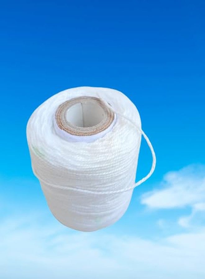 Hookcart Cotton Yarn Roll for Flower Garland & Craft Projects - White, Pack of 6 - Image 4